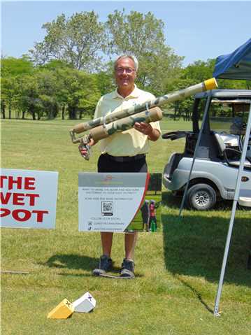 Craig with the Golf Cannon